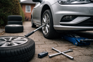 Hjulskift trin for trin: donkraft, moment, TPMS og sikkerhed